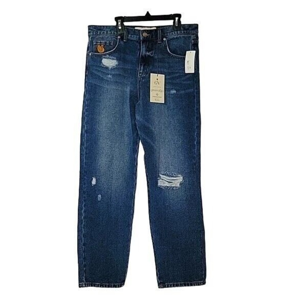 GV Christian Siriano Greendigo Distressed Jeans Relaxed Fit Redington 30/10‎